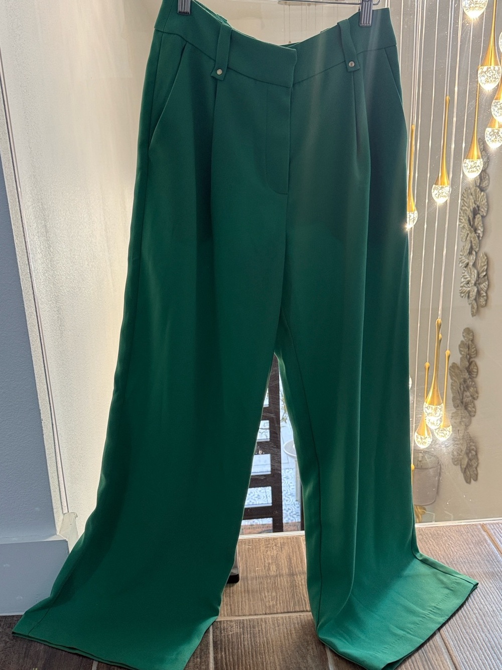 NWOT Exquise Wide Leg Green Women's Trousers